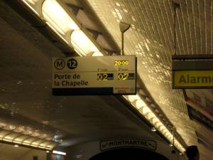 Talk about a great time management tool! In Paris, they let you know exactly when the next Metro will arrive!